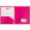 JAM Paper Heavy Duty Plastic 2-Pocket Folders, 6ct.